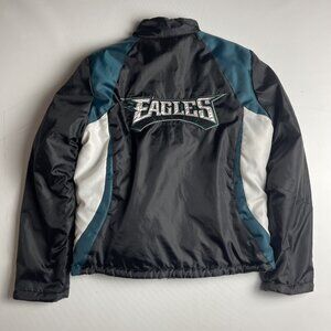 Philadelphia Eagles Womens M NFL Team Apparel Jacket Large Zip G-lll Football